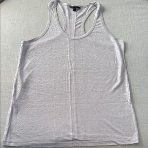 Banana Republic Light Gray Shimmer Women's Tank Top New ✨ Size: M